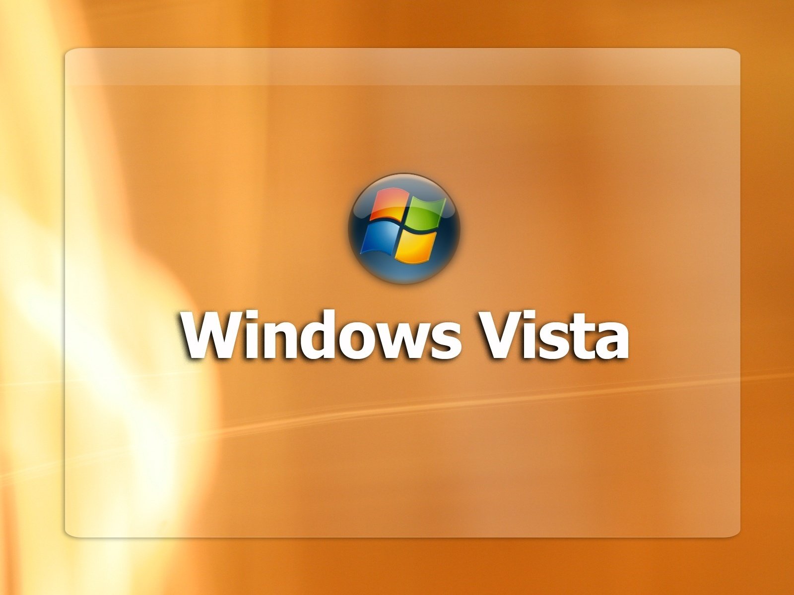 windows vista fondo naranja signo emblemas logotipos