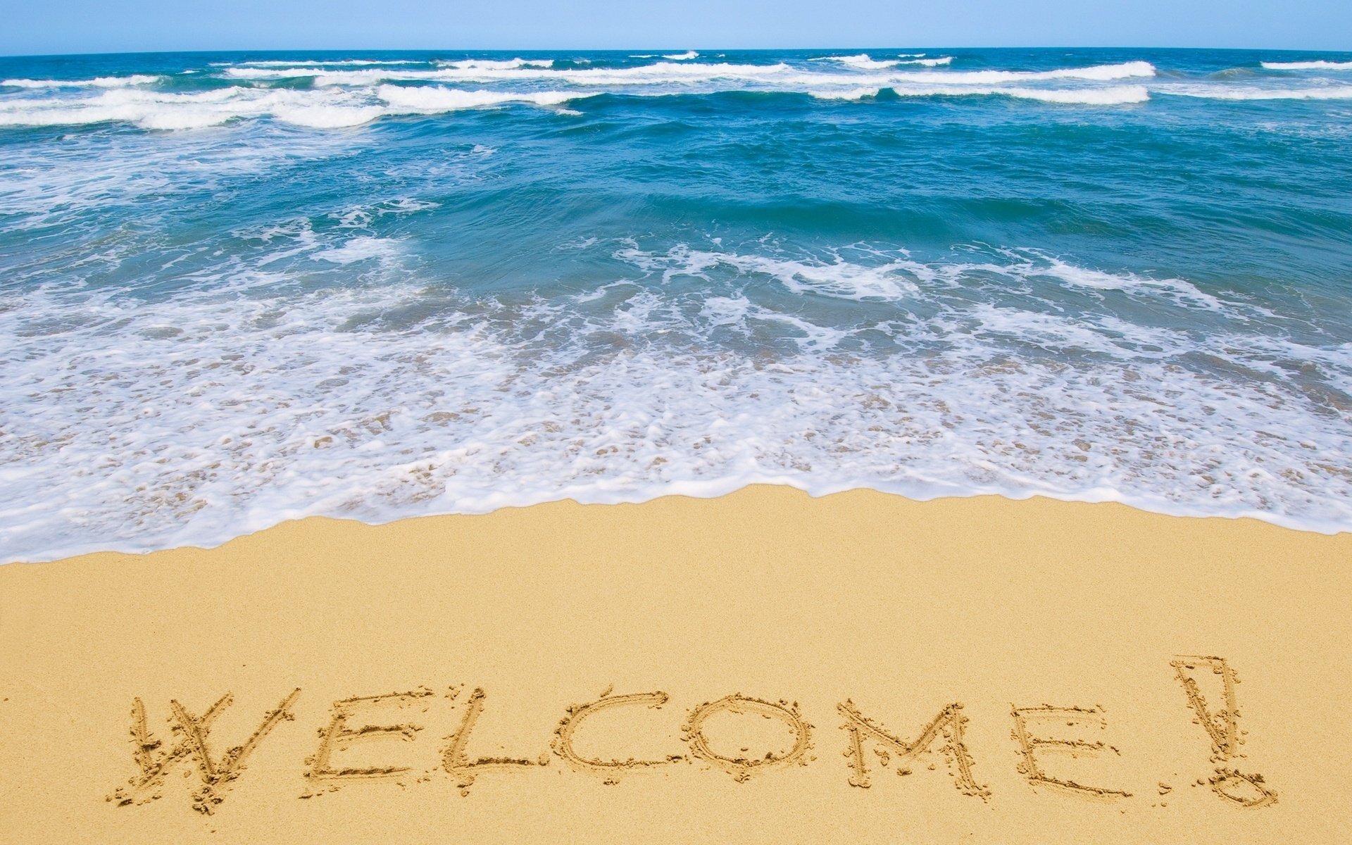 bienvenido espuma en las olas tormenta ligera playa agua arena costa mar océano naturaleza inscripción horizonte olas