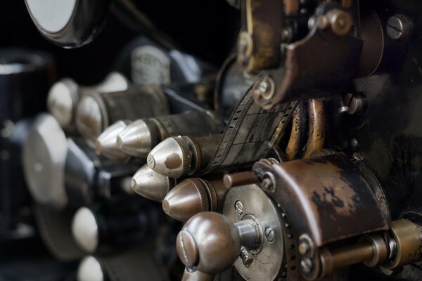 Viejo mecanismo con un hermoso brillo