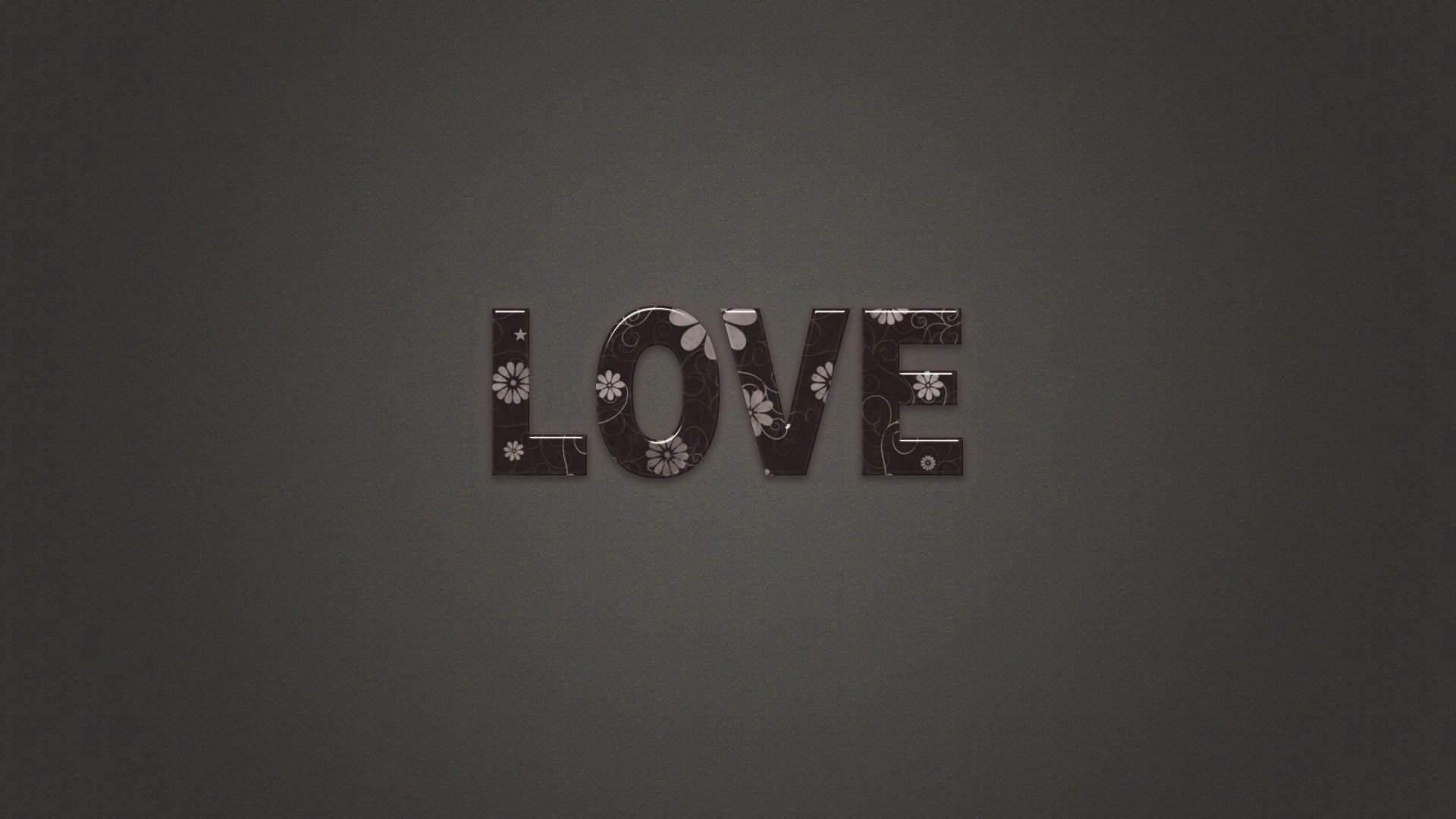 pared gris palabras de amor margaritas