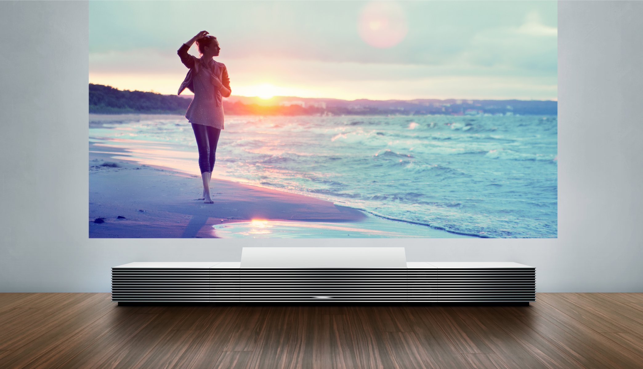 ony lspx-w1 proyector chica puesta de sol alta tecnología hq fondos de pantalla