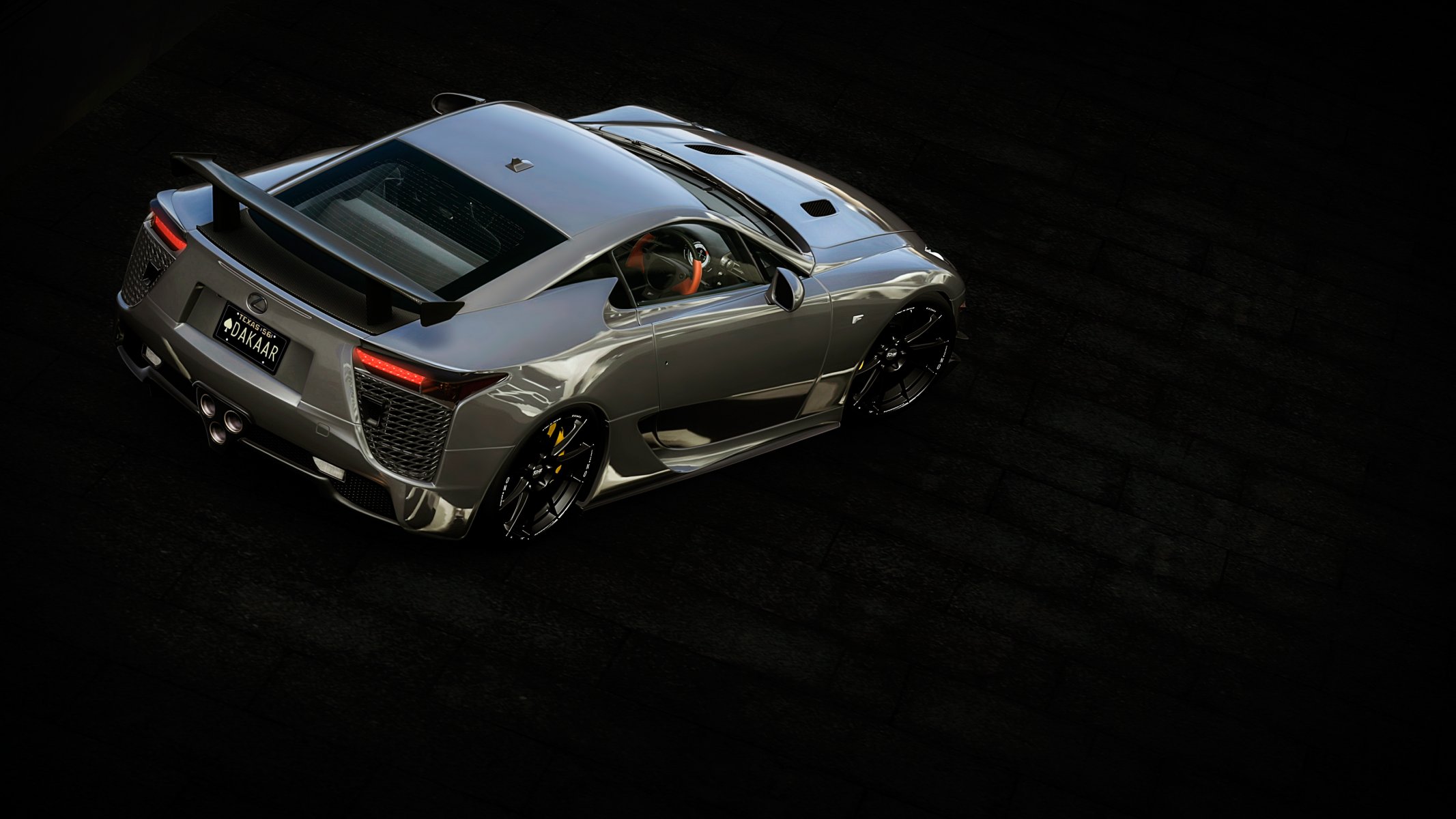 lexus lfa vista desde arriba
