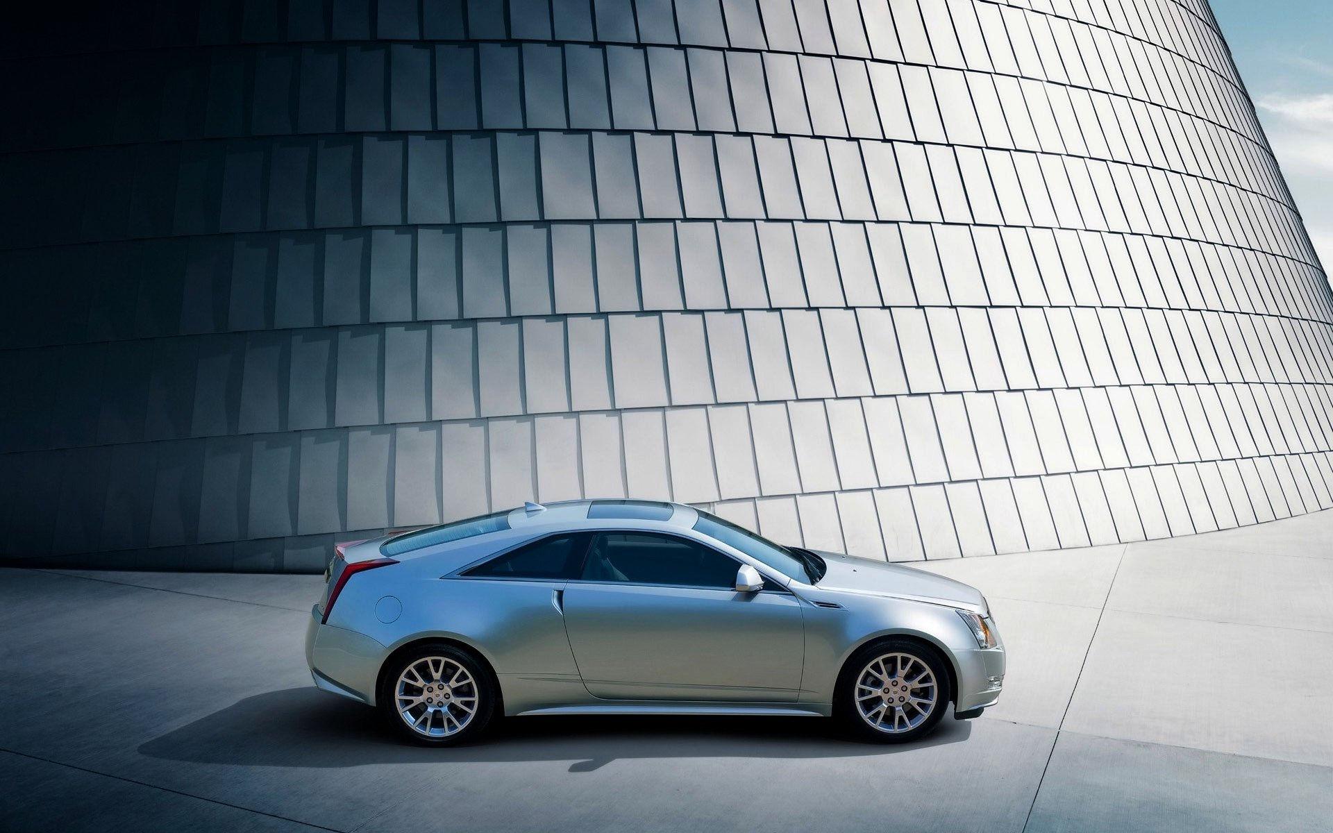 cadillac cts coupé gris vista lateral auto sombra coupé