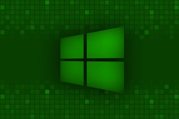 Logotipo verde de Microsoft Windows 8