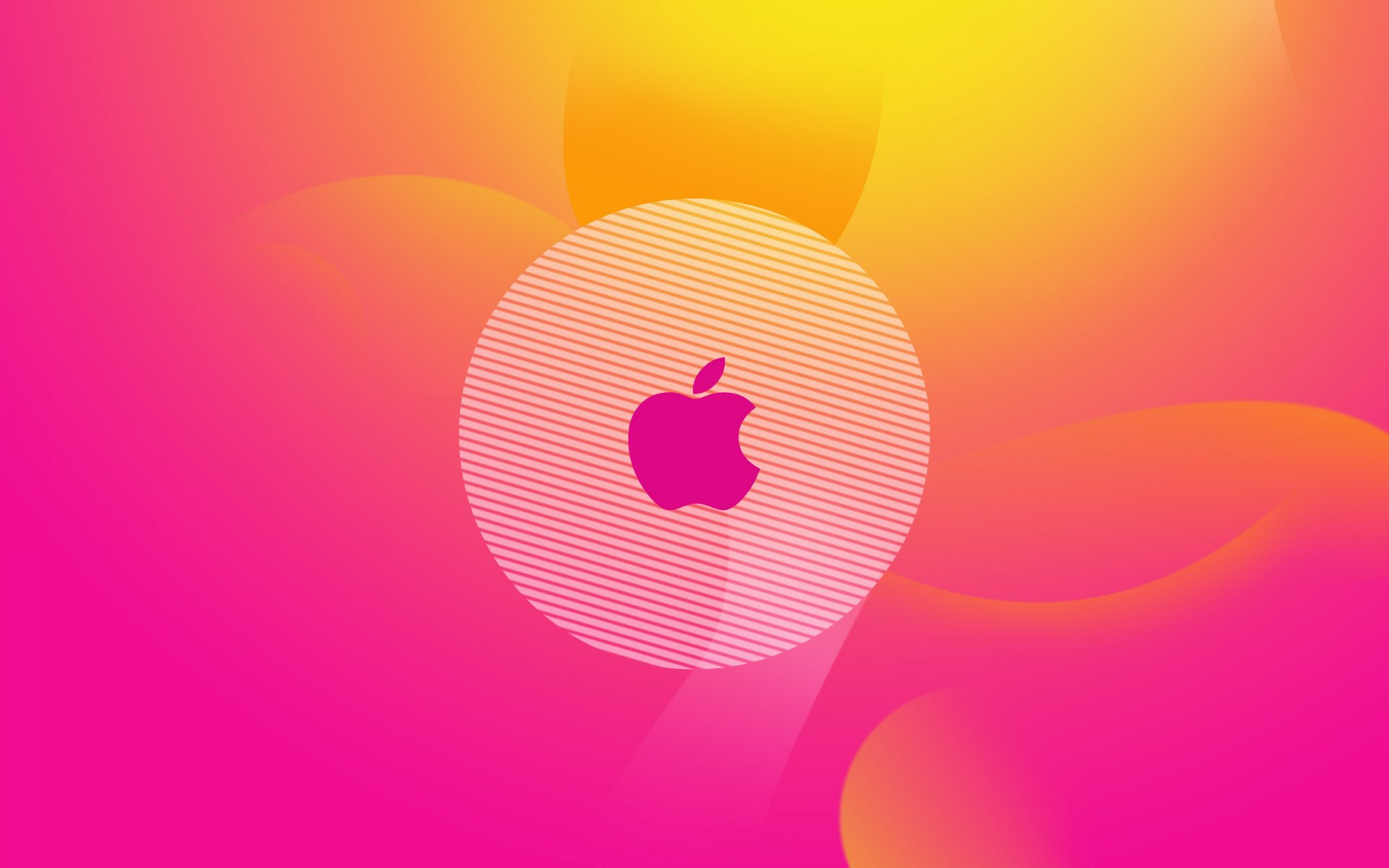 alta tecnología manzana logotipo colores gradiente