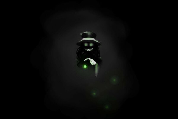Dibujo sobre fondo negro