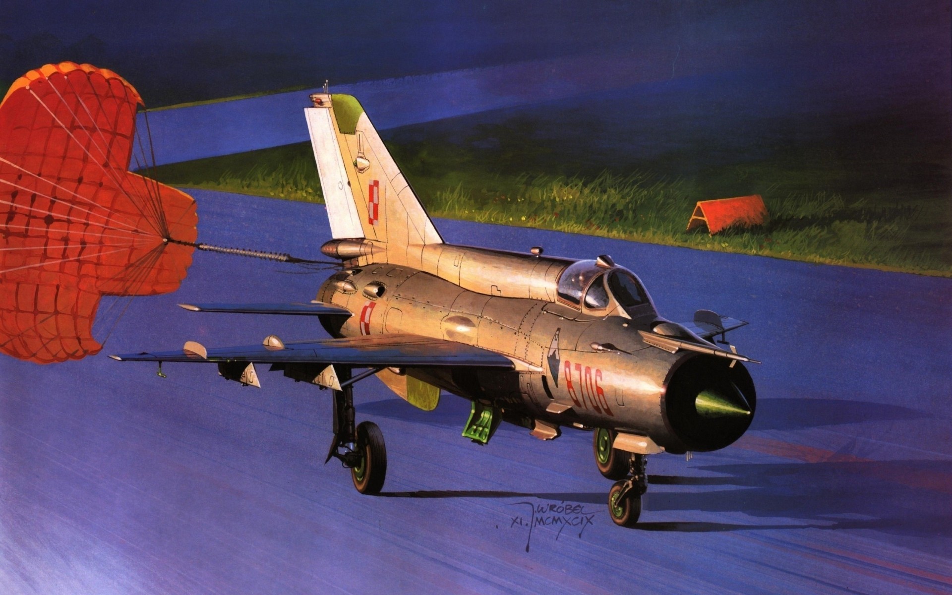 avión arte multipropósito mig-21 soviético