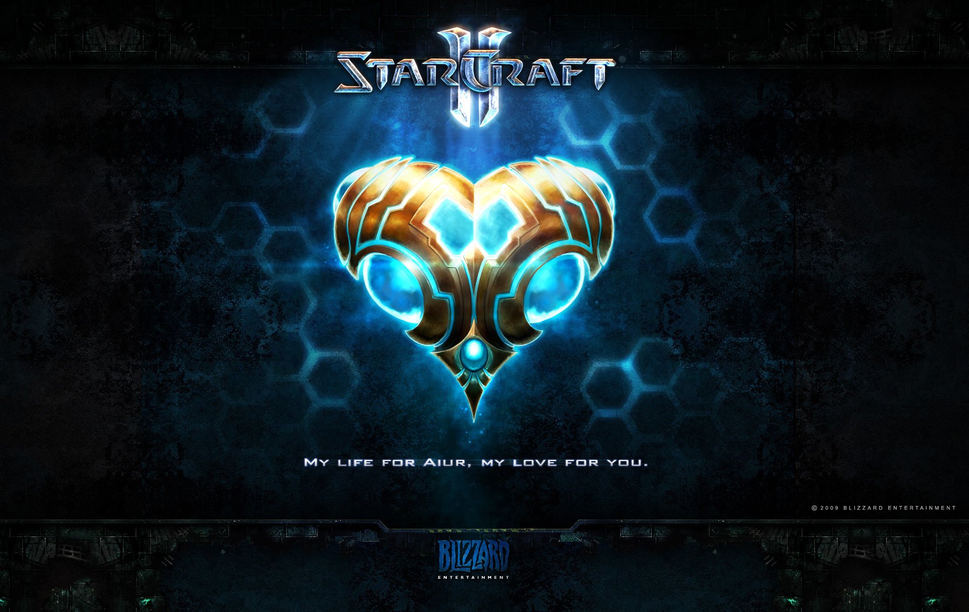 tarcraft 2 azul signo corazón
