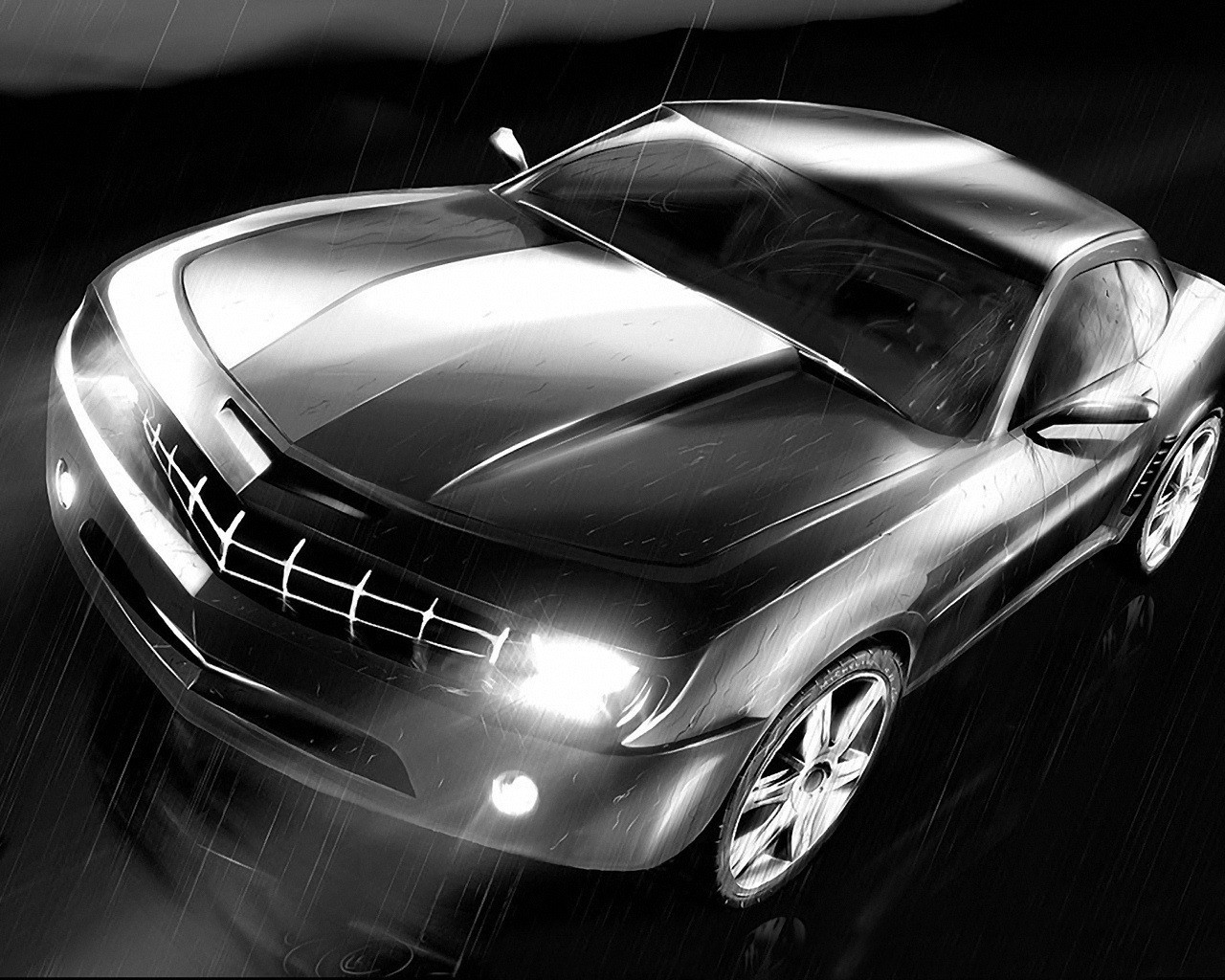 blanco y negro concepto gotas lluvia dibujo