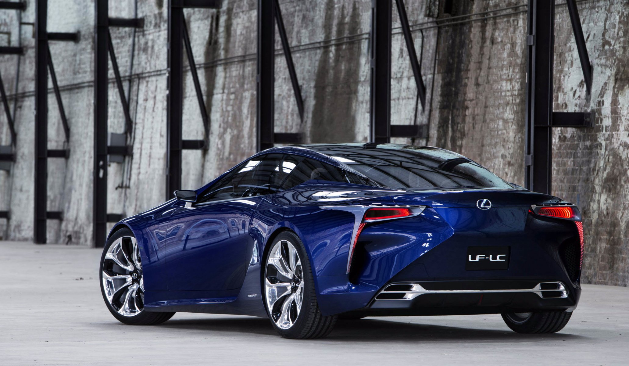 lexus lf-lc azul concepto concepto lexus vista trasera lf-lc