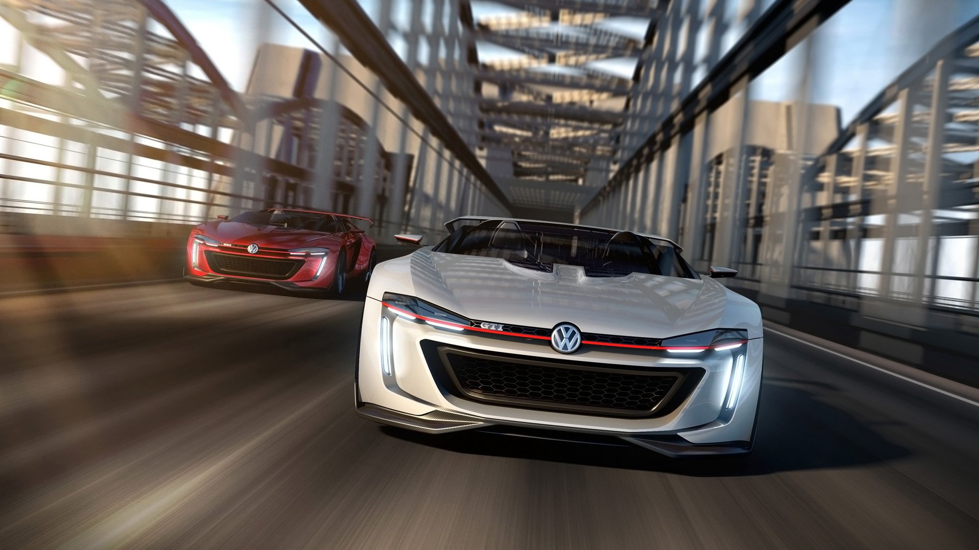 volkswagen gti roadster concepto hacer coche en movimiento