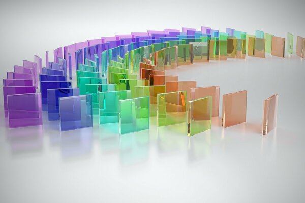 Domino glorioso alineado en filas