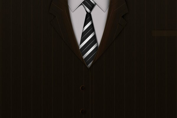 Traje de hombre con corbata y camisa