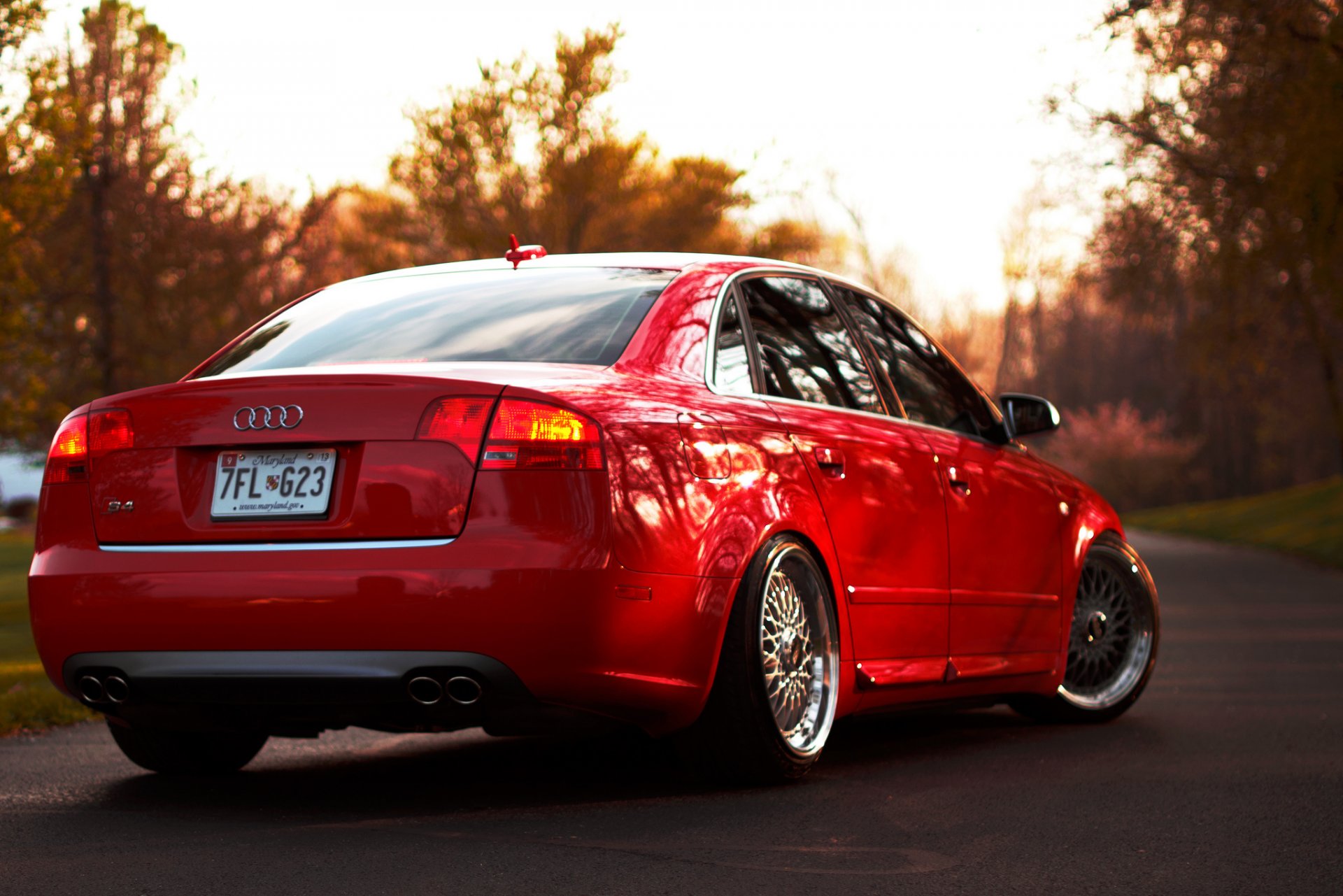 audi s4 rojo audi rojo bb