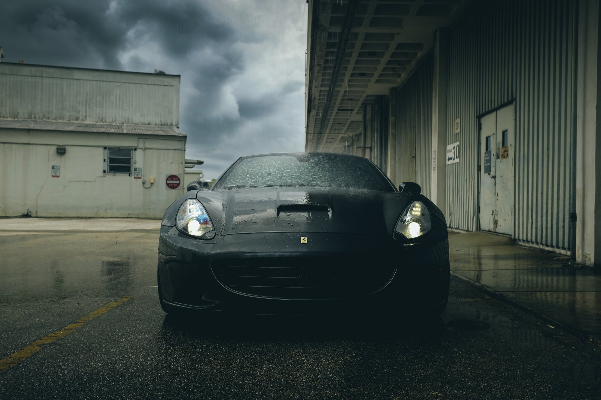 ferrari california superdeportivo negro