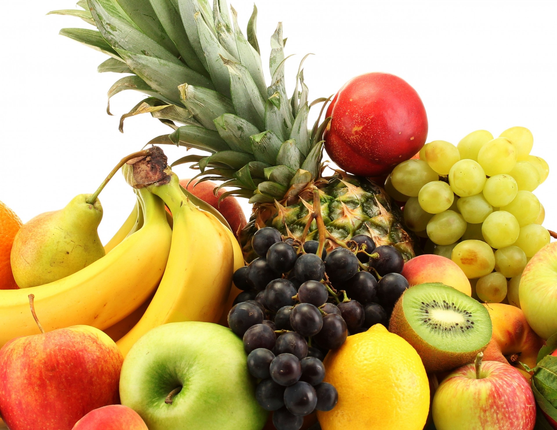 fruta cama mucho varios