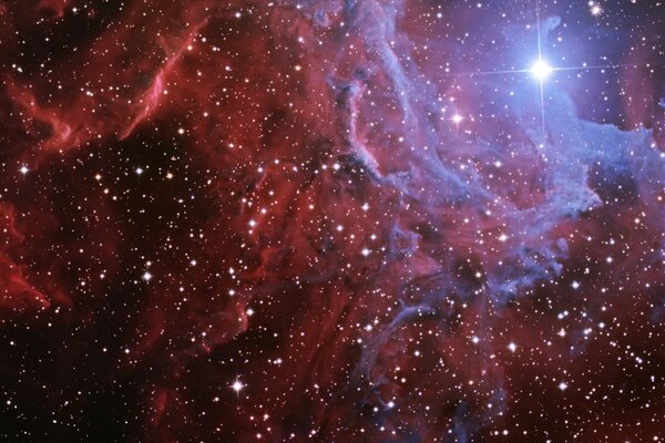 Lluvia de estrellas cósmicas llameantes