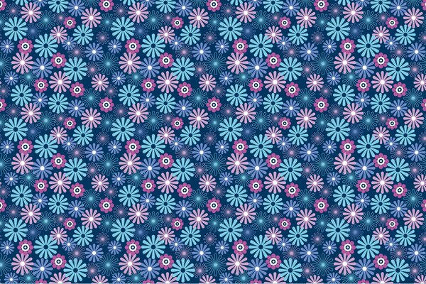 Flores multicolores con forma