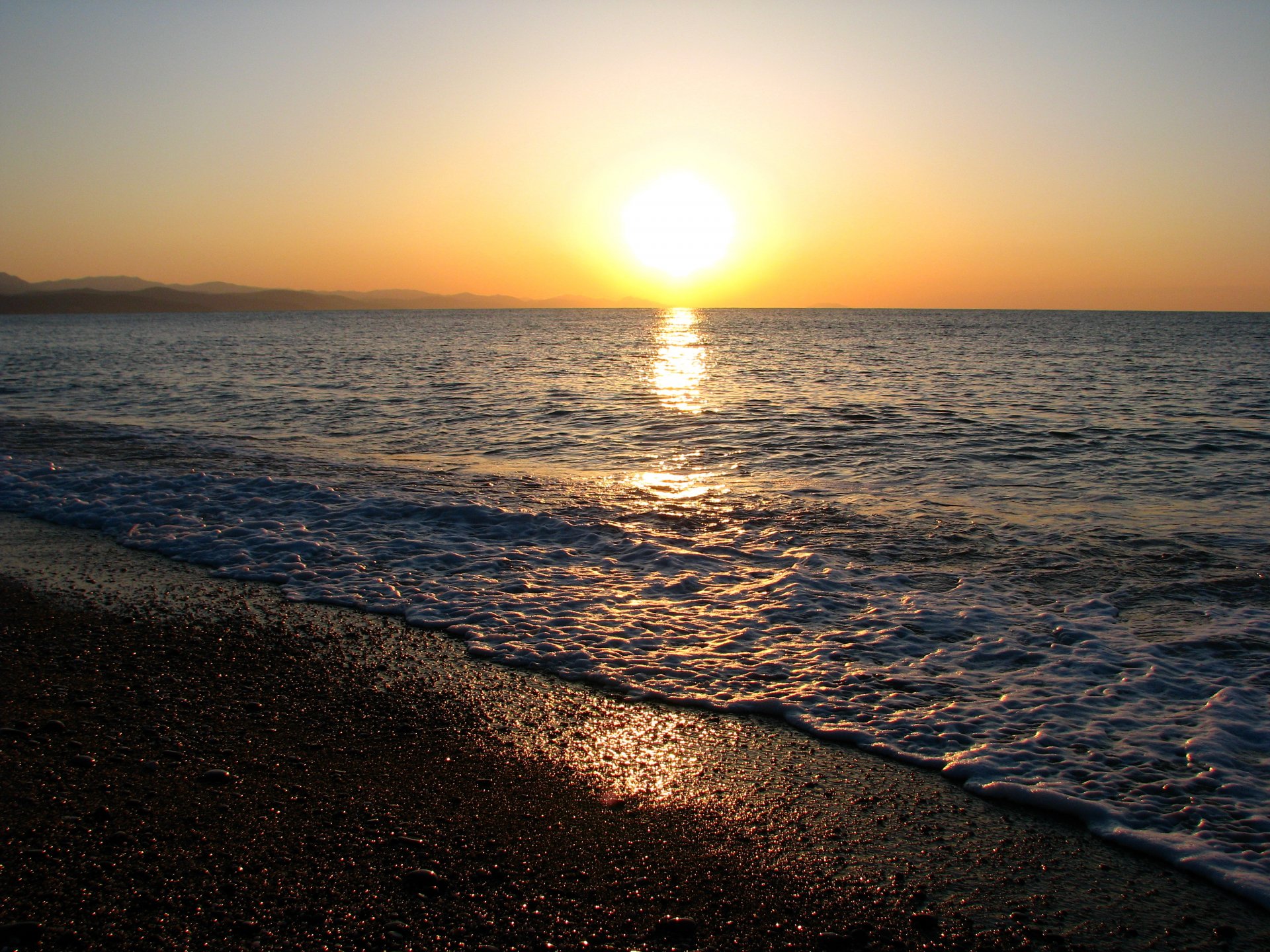 mar sol horizonte