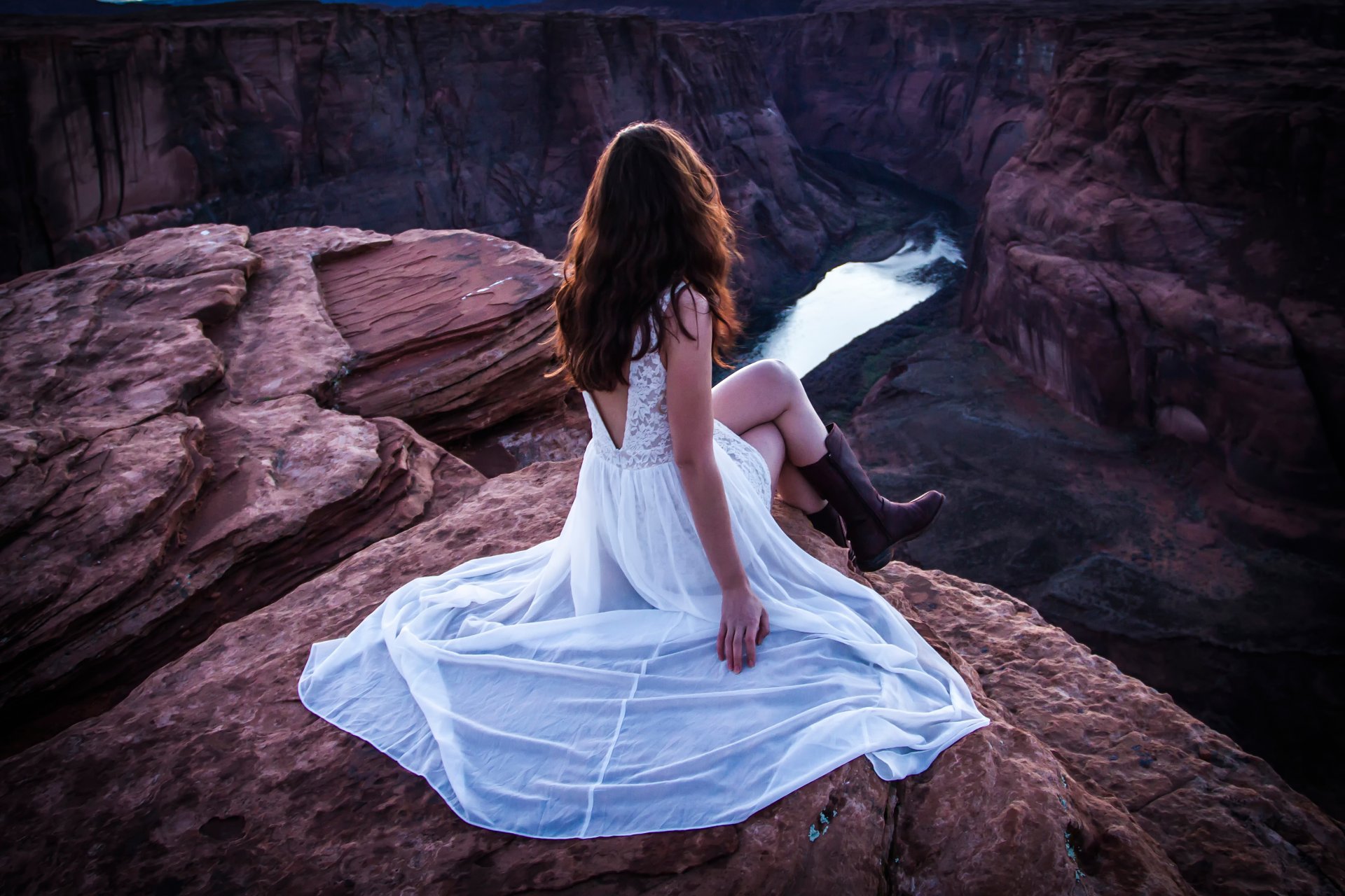 río trono chica garganta río altura vista