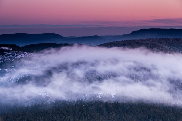 Puesta de sol con vistas panorámicas