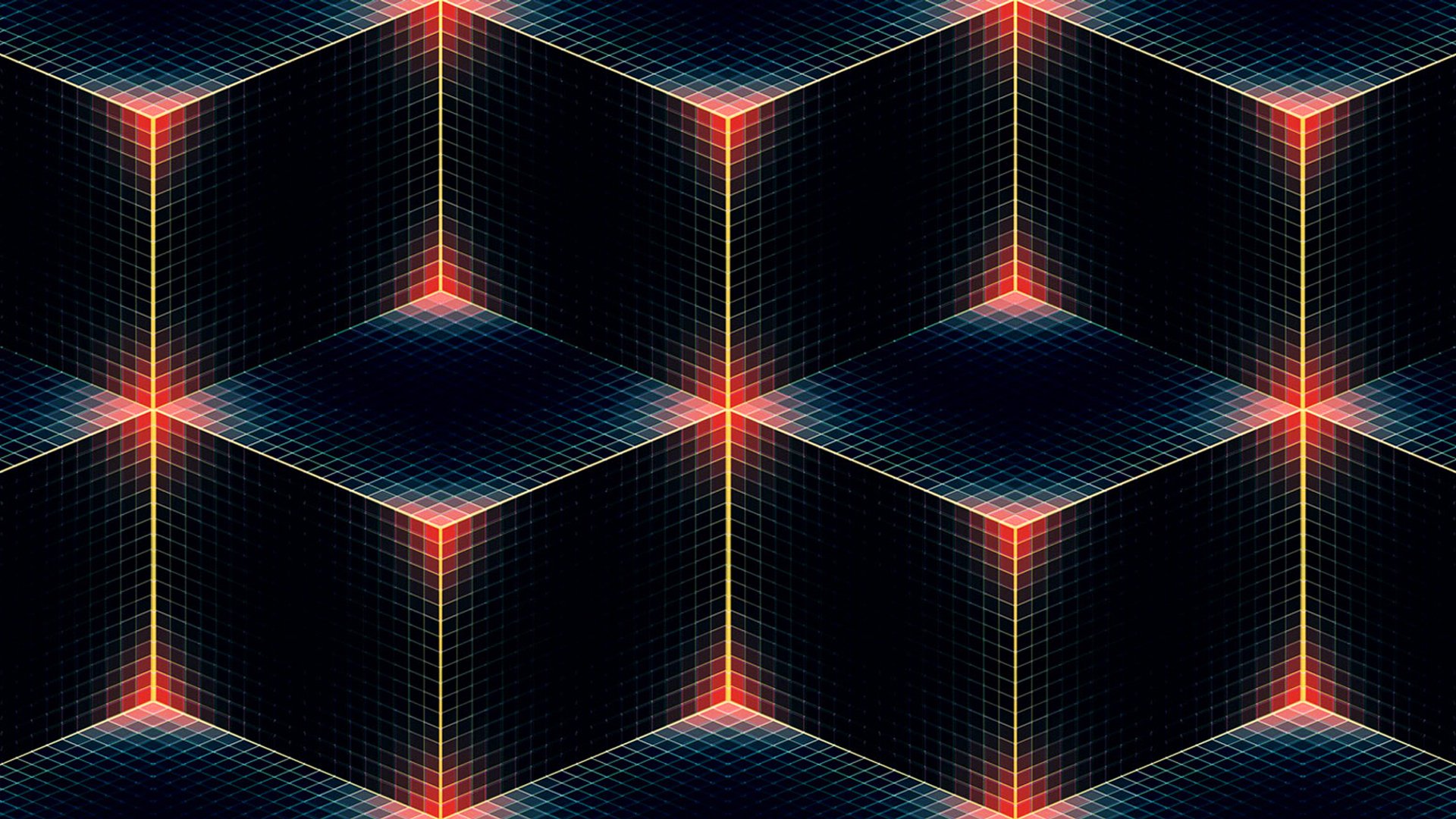 líneas ángulos cubo cubo penumbra color cuadrado rombo