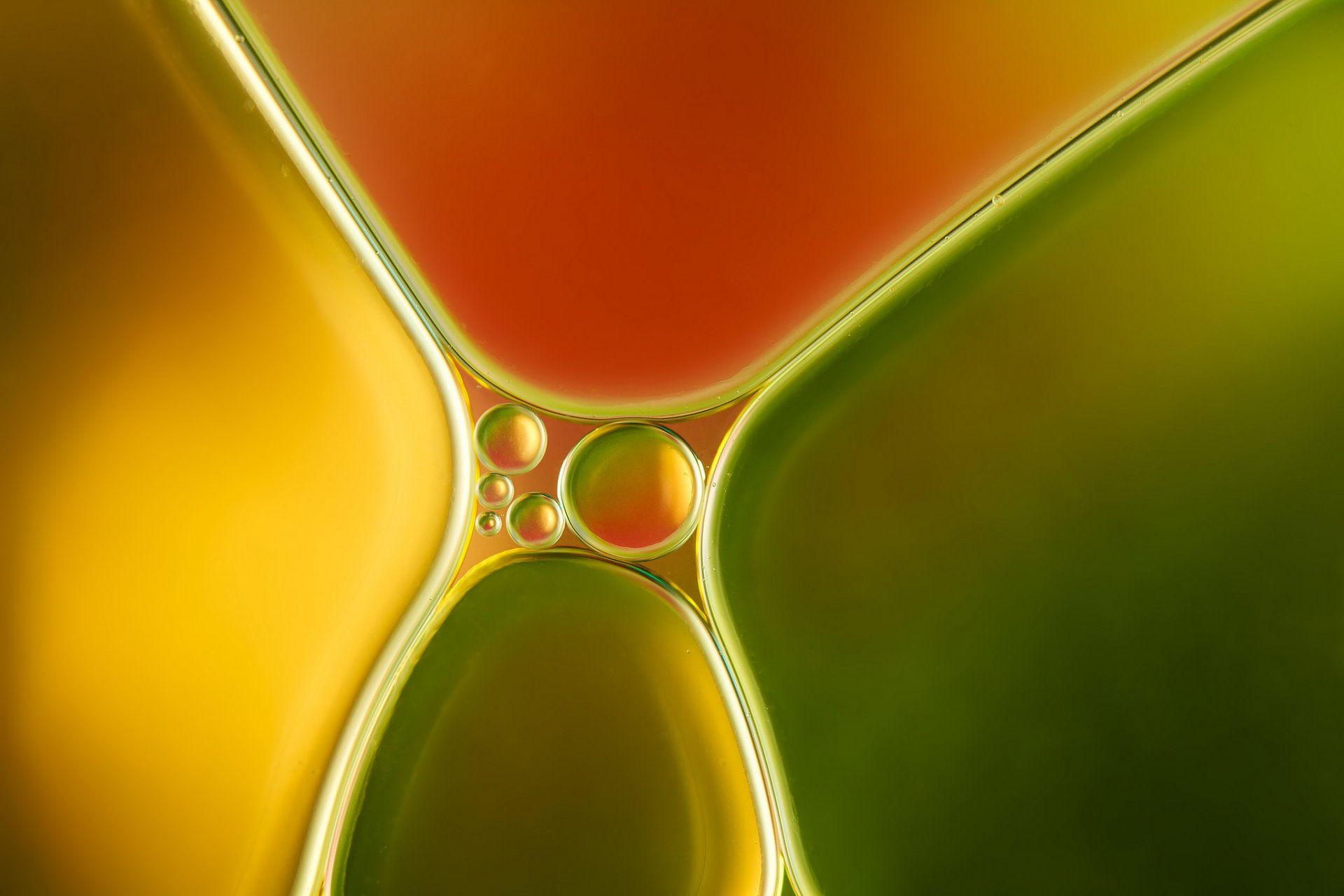 color volumen burbujas agua aceite líquido