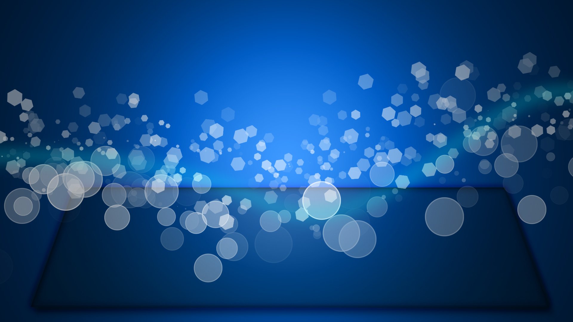 efecto bokeh onda azul