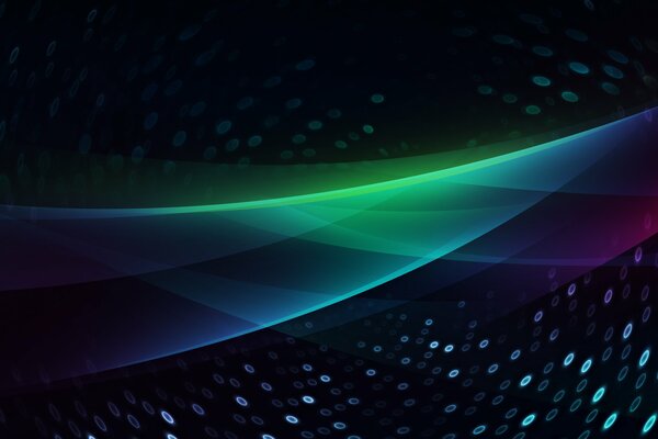 Rayas de colores y gotas sobre un fondo oscuro