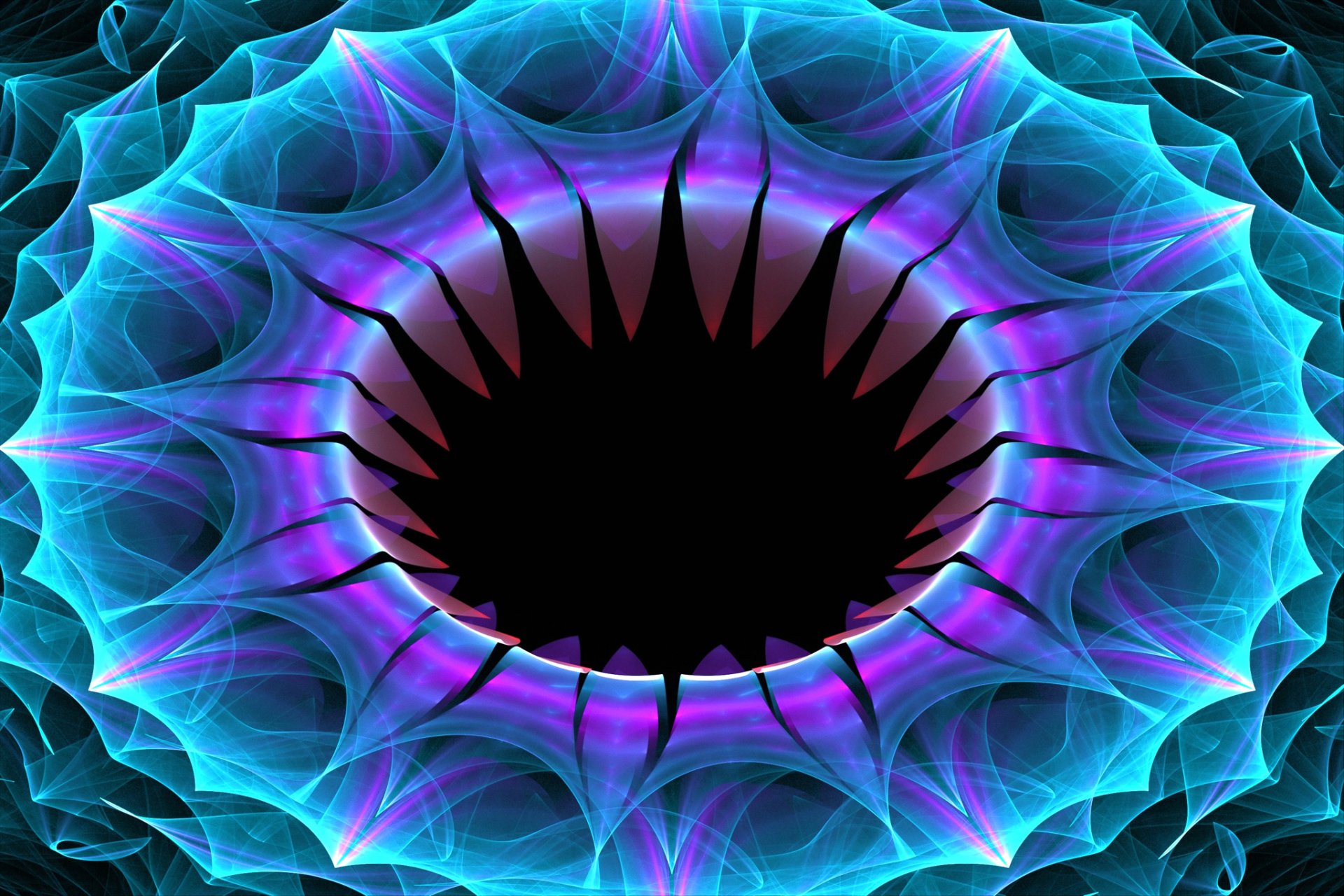 pinturas simetría volumen flor anillo