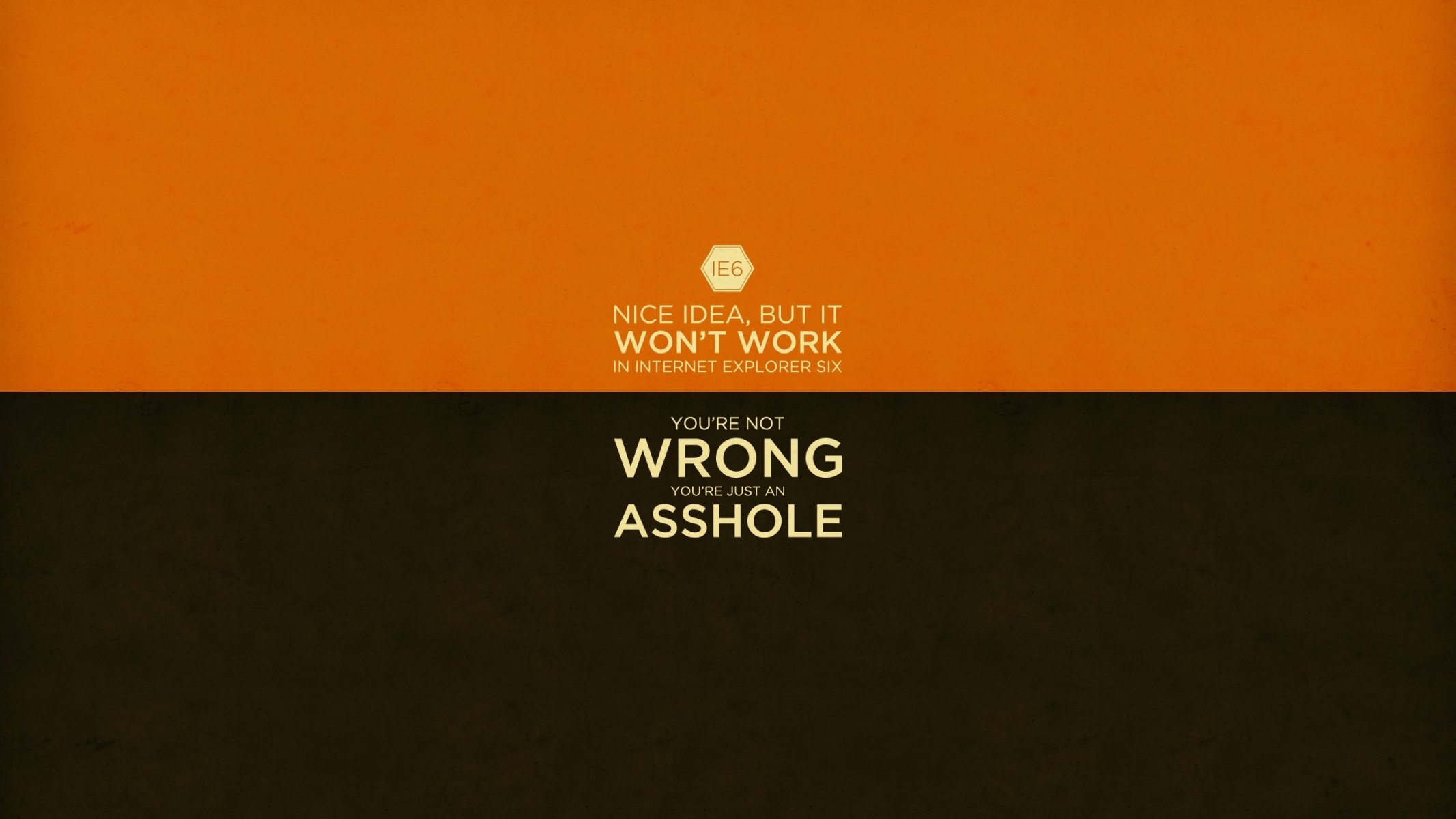 minimalismo letras naranja papel pintado