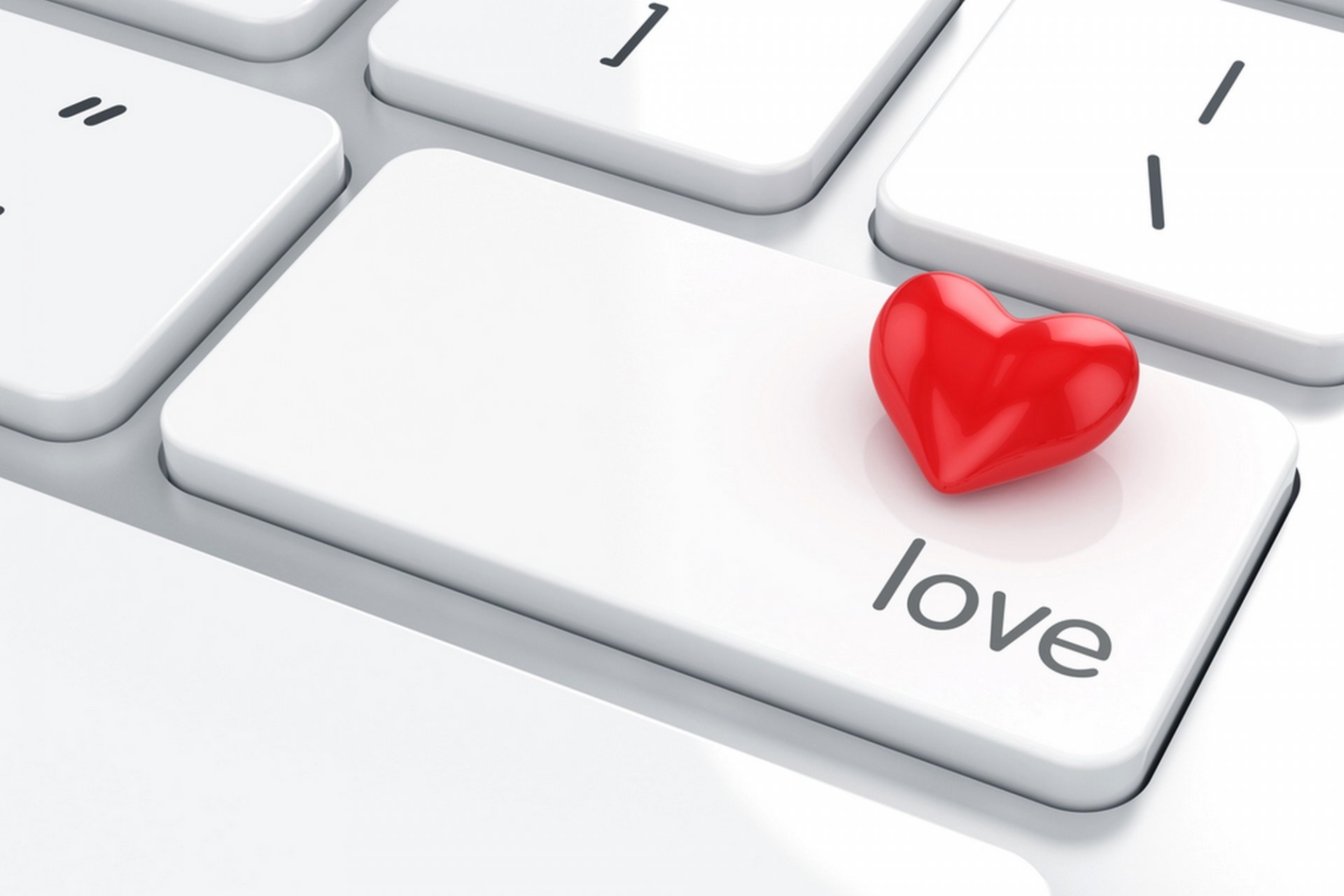 teclado corazón amor