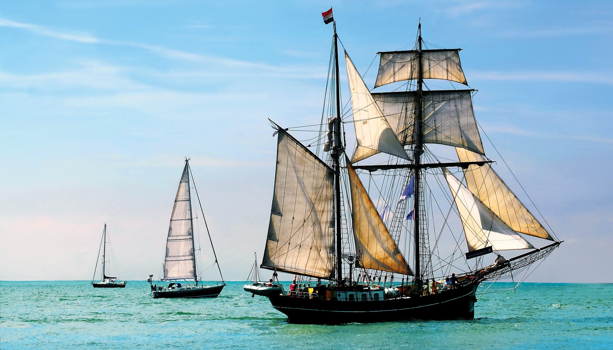 cielo mar barco velero yate barco