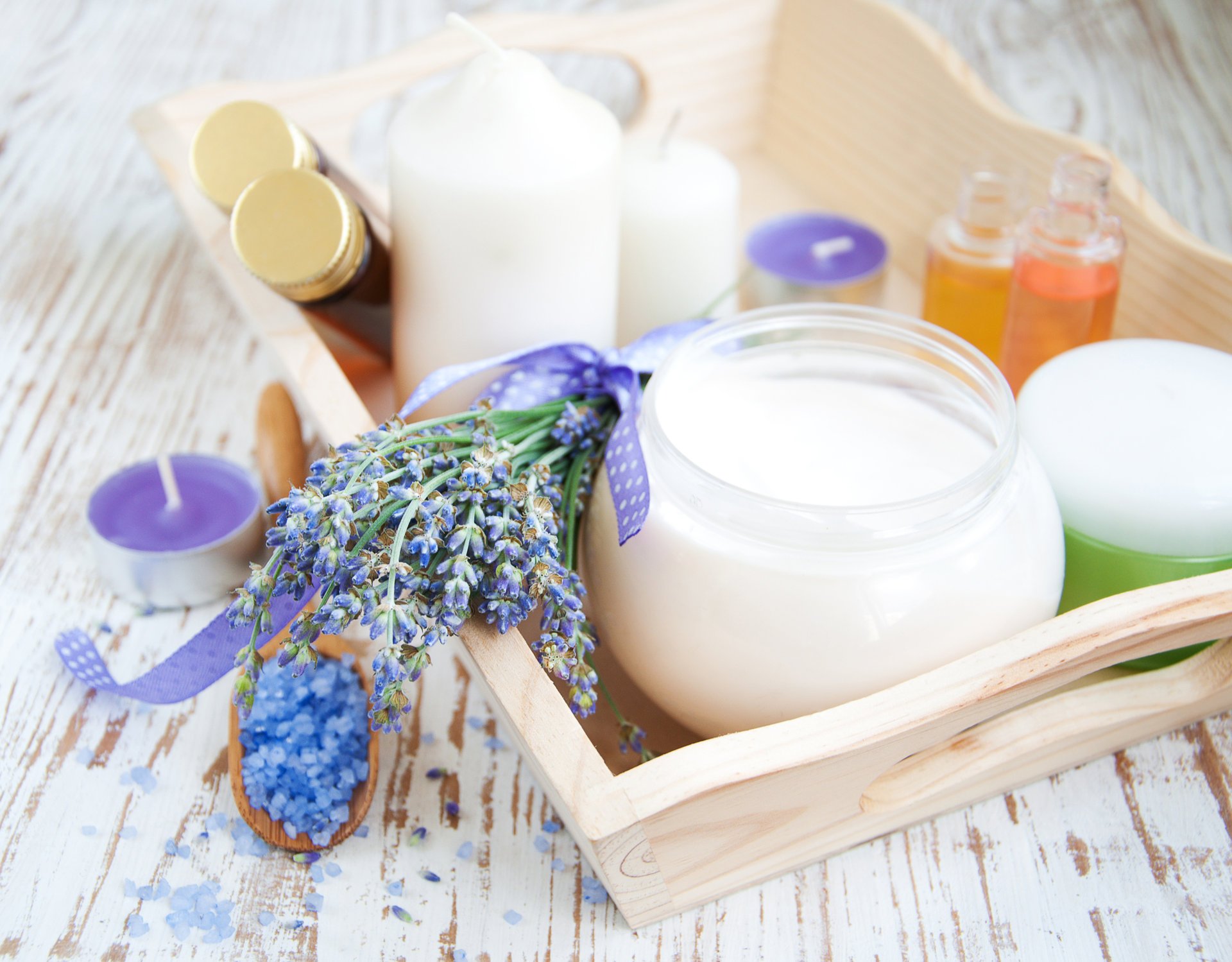 lavanda sal marina crema velas flores de lavanda sal de mar