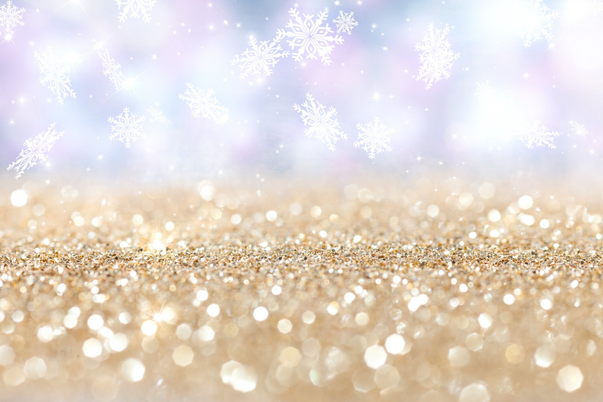 copos de nieve bokeh