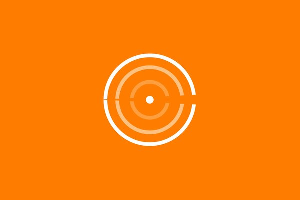 Objetivo arco abstracción aranje color