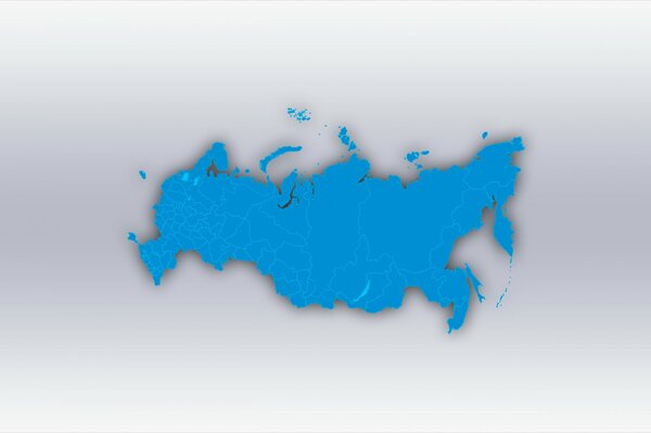 Rusia en el mapa del mundo