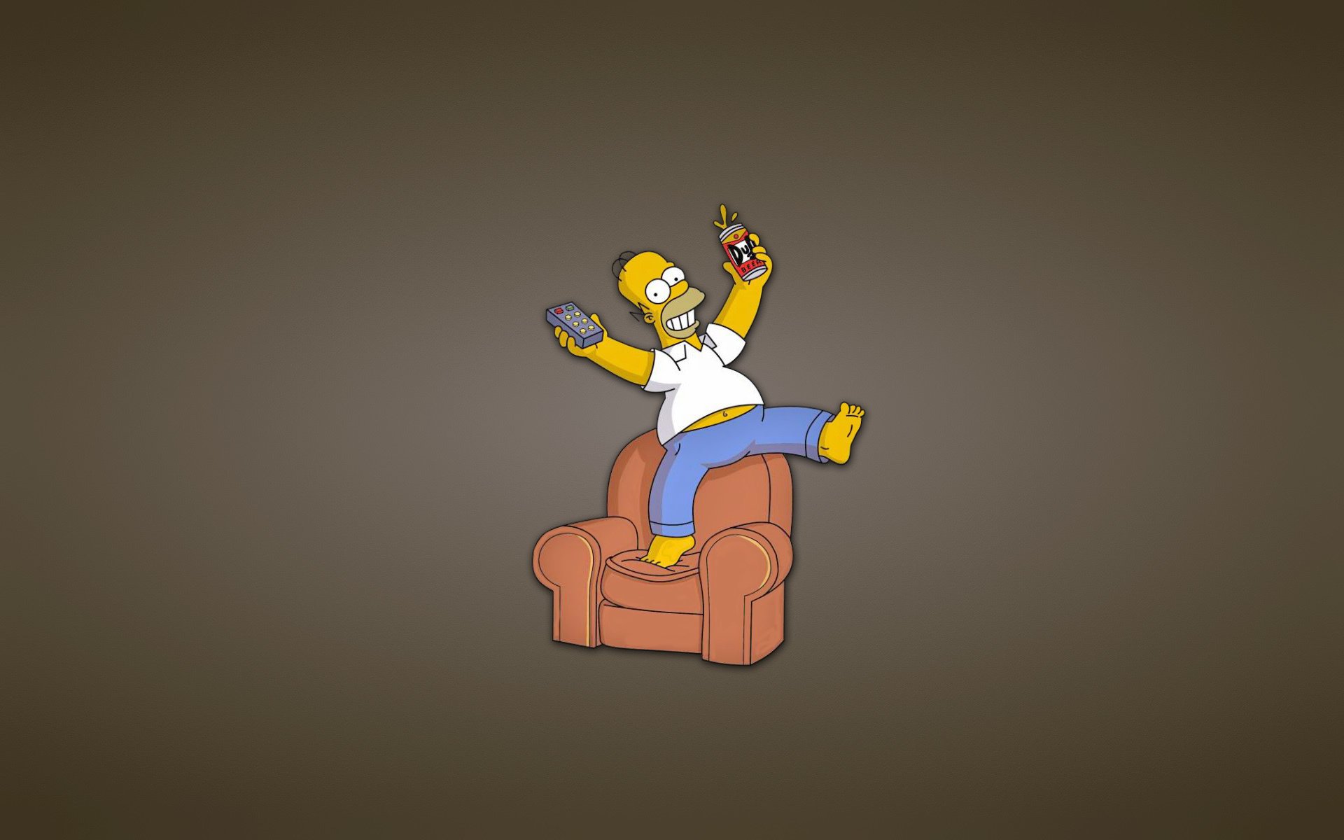 los simpsons banco sofá sillón control remoto homero diversión homero simpson minimalismo