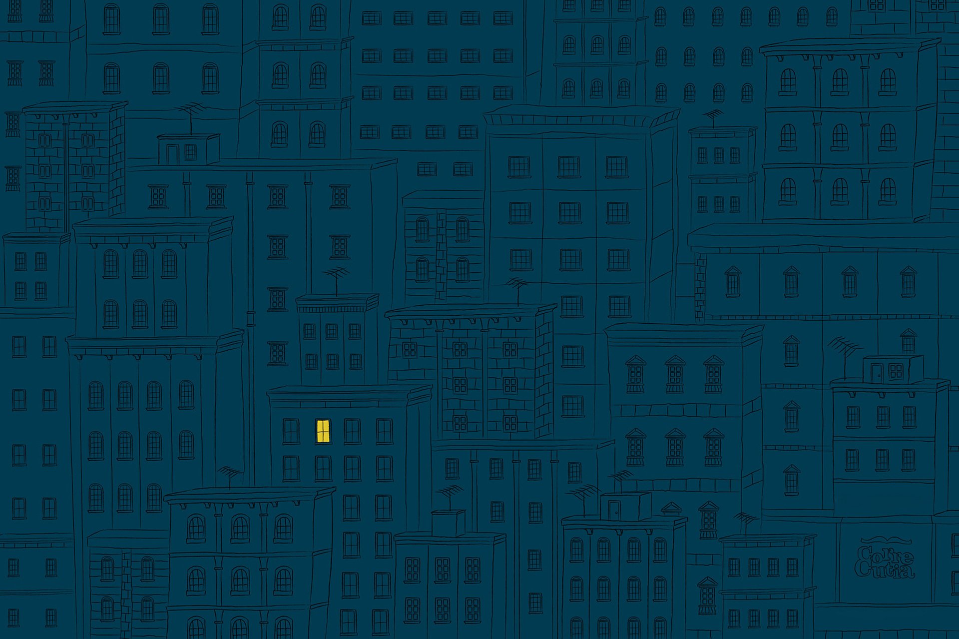 ciudad noche hogar luz ventanas