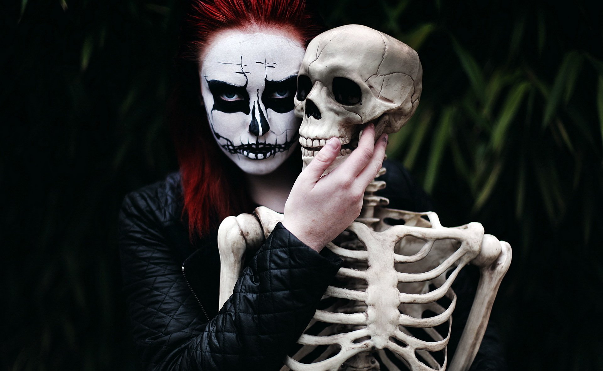 chica esqueleto muerte estado de ánimo