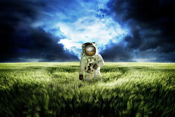 Campo Prado cielo y astronauta