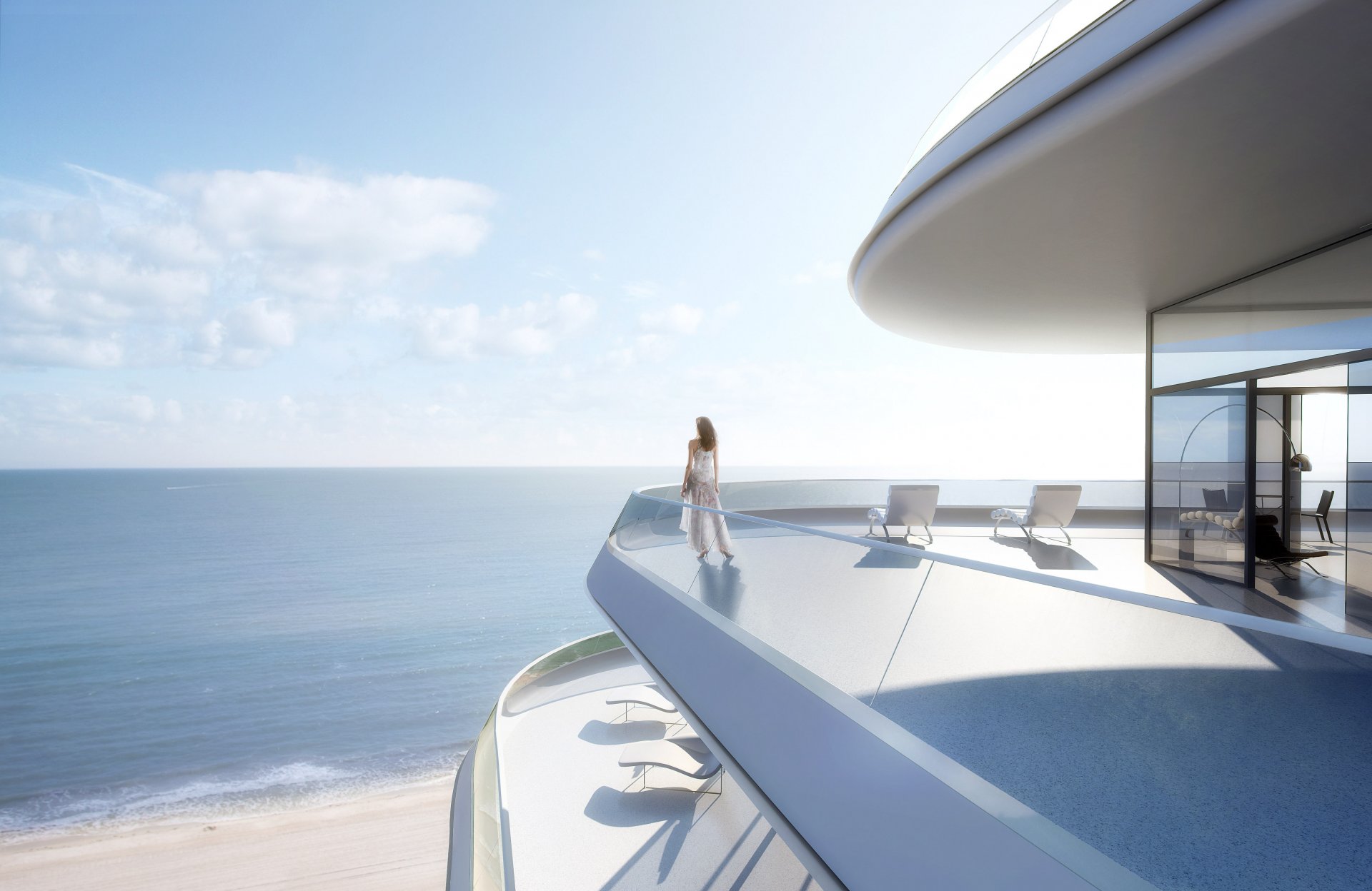 océano villa vista estado de ánimo