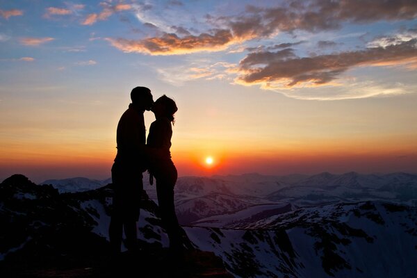 Romance en la cima de la montaña