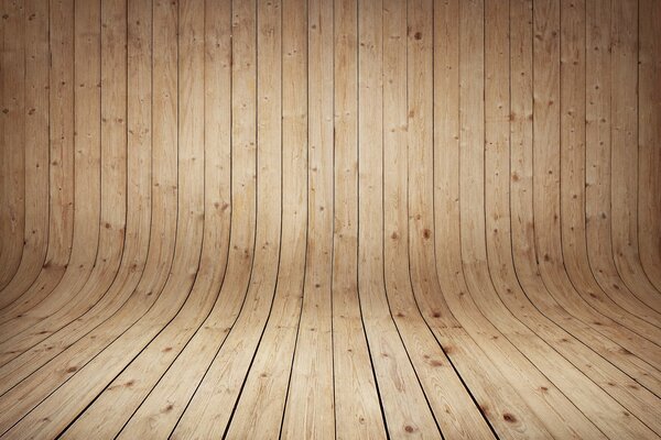 Curvas de madera clara