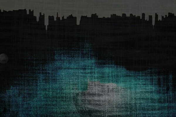 Diadema de tela negro verde