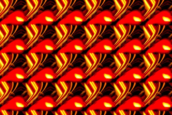 Imagen de las llamas rojas