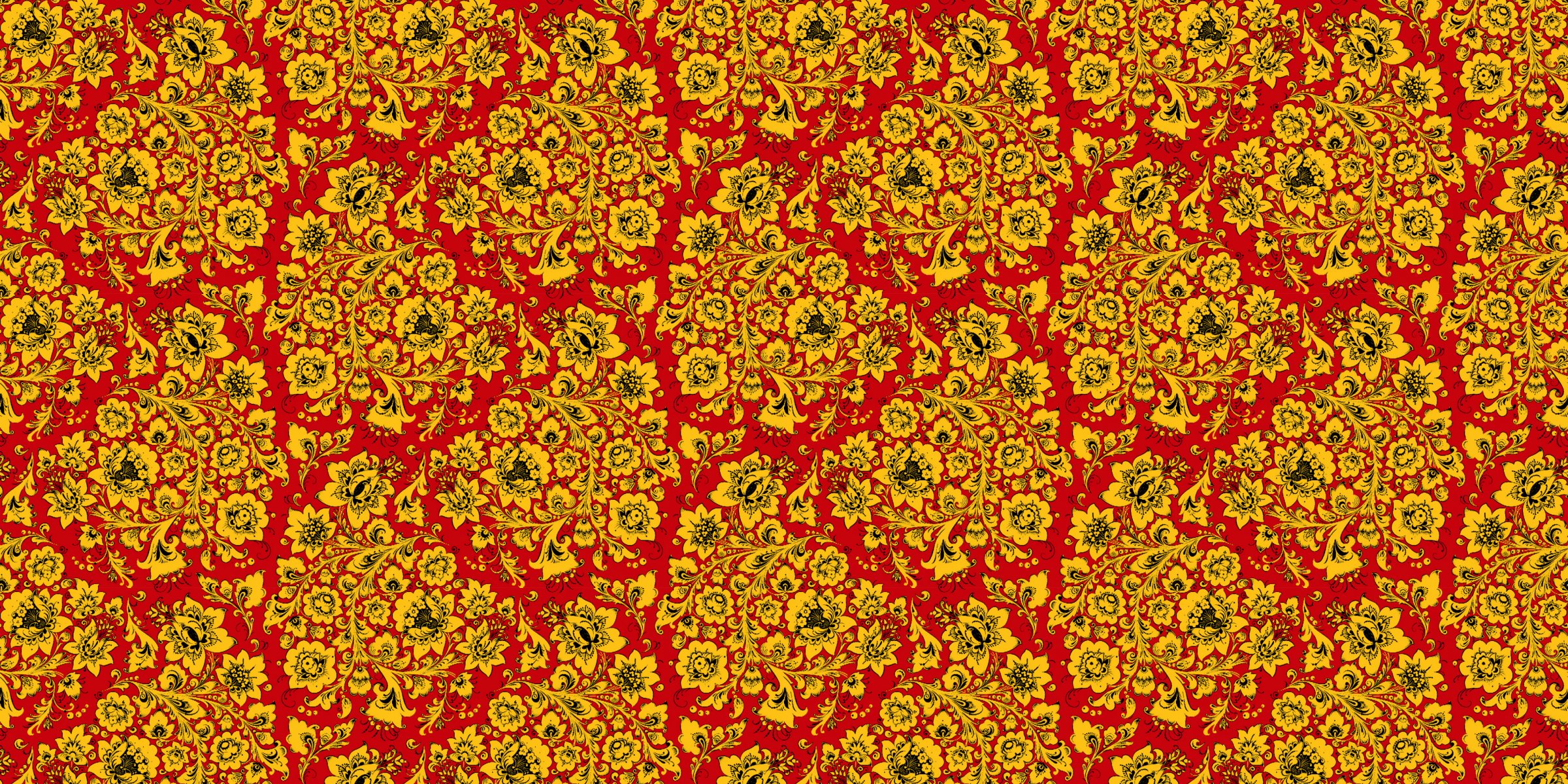khokhloma rojo amarillo