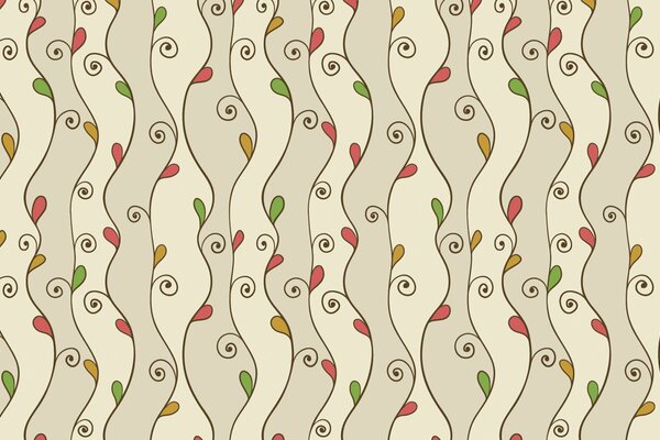 Textura vectorial con hojas y ramas