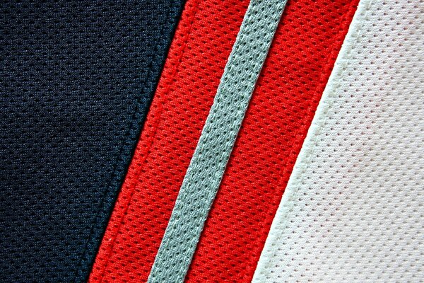 Uniforme de hockey en macro tiro