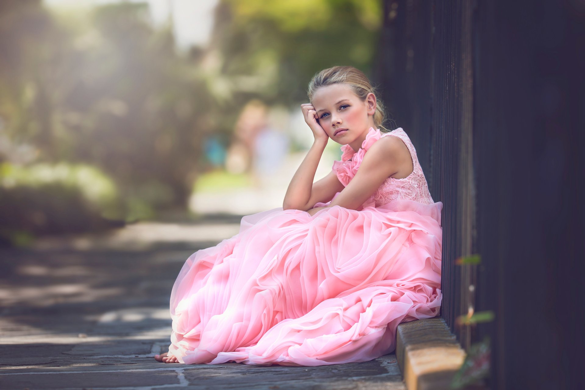 hecho julia altork chica bokeh vestido